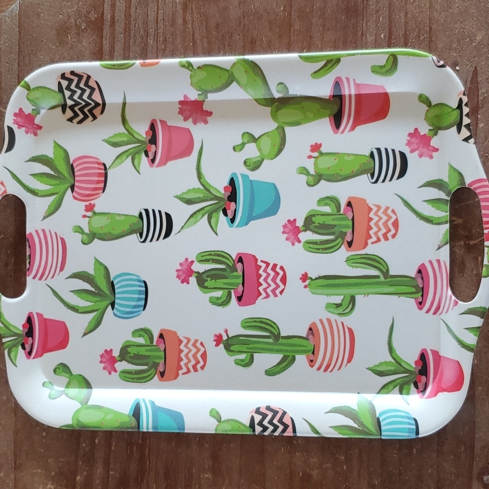 Adorable Plastic Cactus Tray